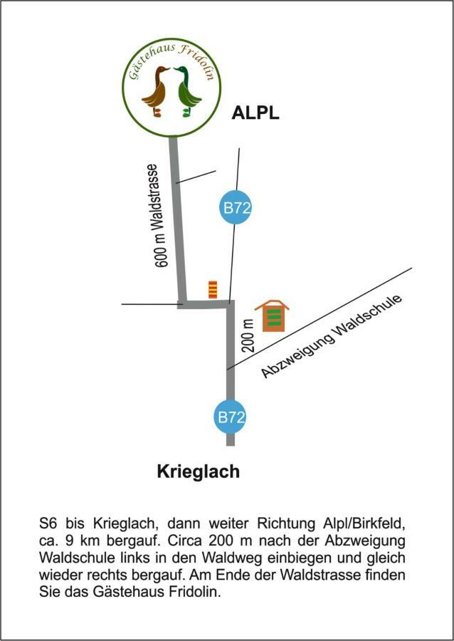Gaestehaus Fridolin Krieglach Buitenkant foto